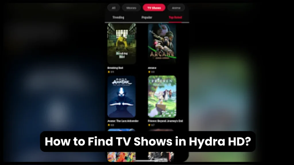 How to Find TV Shows in Hydra HD?