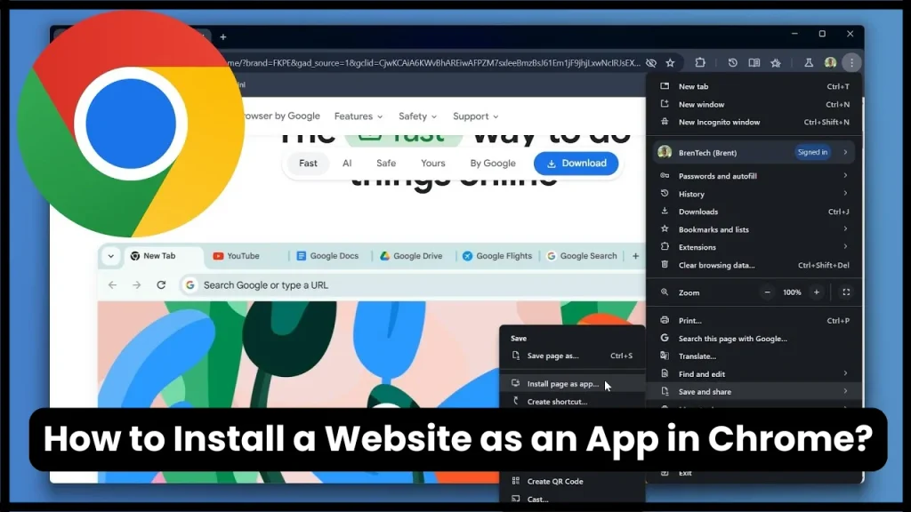 How to Install a Website as an App in Chrome?